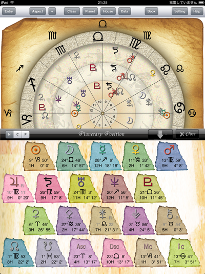 horoscope ホロスコープ 作成 無料 Planet BIG